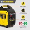 Champion Power Equipment 4000-Watt Dual Fuel RV Ready Portable Inverter Generator with Quiet Technology and CO Shield