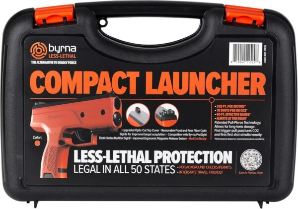 Byrna CL [Compact Launcher] Kinetic Launcher Ultimate Bundle - Non Lethal Kinetic Projectile Launcher, Home & Personal Defense