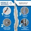 81ke2SXwokL._SL1500_.jpg 20' Fast Set Concrete Crack Repair Kit - Hydra Stop 300 Polyurethane Foam for Wall Cracks, Prevents Basement Flooding & Water Damage, Quick-Setting Waterproof Sealing Solution