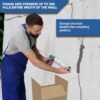 81u3rAvx-fL._SL1500_.jpg 20' Fast Set Concrete Crack Repair Kit - Hydra Stop 300 Polyurethane Foam for Wall Cracks, Prevents Basement Flooding & Water Damage, Quick-Setting Waterproof Sealing Solution