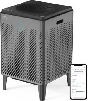 Coway Airmega 400S(G) App-Enabled Smart Technology Compatible with Amazon Alexa True HEPA Air Purifier, Covers 1,560 sq. ft, Graphite
