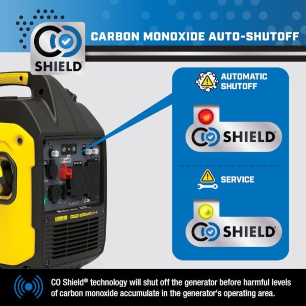 Champion Power Equipment 4000-Watt Dual Fuel RV Ready Portable Inverter Generator with Quiet Technology and CO Shield