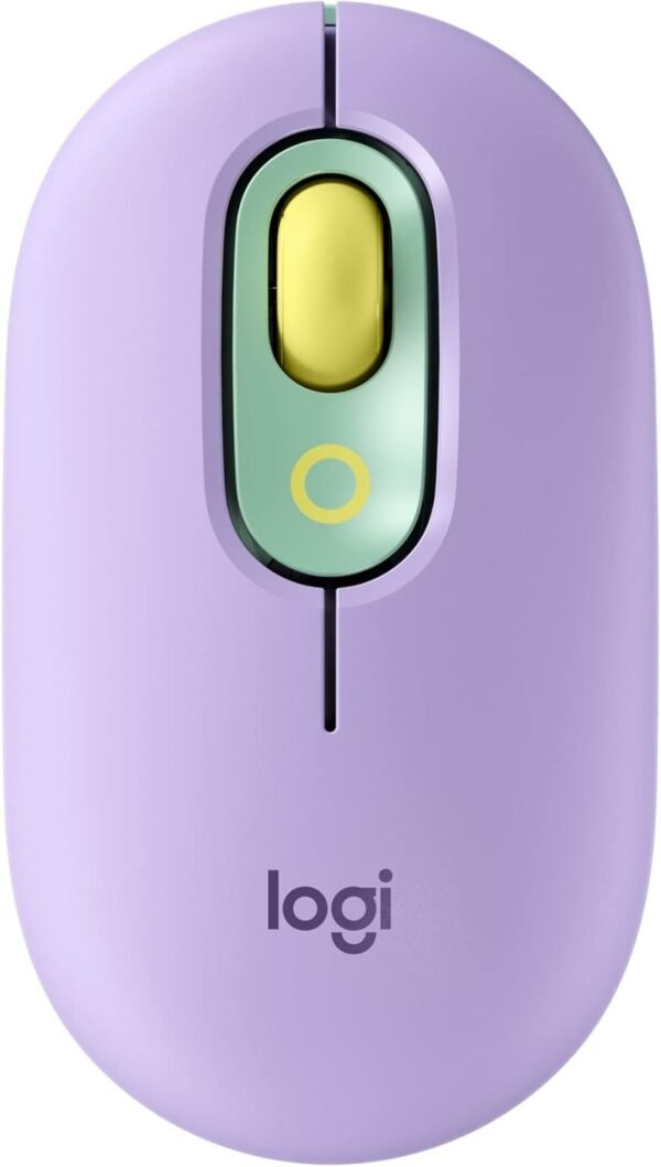 Logitech POP Mouse, Wireless Mouse with Customizable Emojis, SilentTouch Technology, Logitech POP Mouse, Wireless Mouse with Customizable Emojis, SilentTouch Technology, Precision/Speed Scroll, Compact Design, Bluetooth, Multi-Device, OS Compatible - Daydream Mint