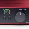 Focusrite Scarlett Solo 4th Gen USB Audio Interface, for the Guitarist, Vocalist, or Producer — High-Fidelity, Studio Quality Recording, and All the Software You Need to Record