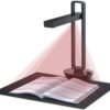 CZUR Aura Pro Portable Book Scanner, A3 Document Scanner, Auto-Flatten CZUR Aura Pro Portable Book Scanner, A3 Document Scanner, Auto-Flatten & Fingerprint Removal Technologies, Multi-Language OCR, 90° Foldable, for Mac & Windows