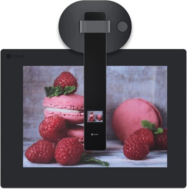 61zK2ltUVzL._AC_SL1500_.jpg CZUR Aura Pro Portable Book Scanner, A3 Document Scanner, Auto-Flatten & Fingerprint Removal Technologies, Multi-Language OCR, 90° Foldable, for Mac & Windows