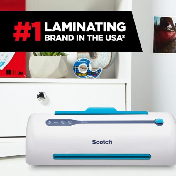 Scotch Brand PRO Thermal Laminator, Never Jam Technology Automatically Prevents Misfed Items, 2 Roller System, 9 inch (TL906)