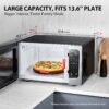 TOSHIBA ML-EM45PIT(SS) Countertop Microwave Oven with Inverter Technology, Kitchen Essentials, Smart Sensor, Auto Defrost, 1.6 Cu.ft, 13.6" Removable Turntable, 33lb.&1250W, Stainless Steel