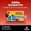 Adobe Acrobat Pro | PDF Software | Convert, Edit, E-Sign, Adobe Acrobat Pro | PDF Software | Convert, Edit, E-Sign, Protect | PC/Mac Online Code | Activation Required