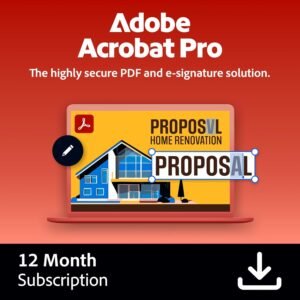 Adobe Acrobat Pro | PDF Software | Convert, Edit, E-Sign, Adobe Acrobat Pro | PDF Software | Convert, Edit, E-Sign, Protect | PC/Mac Online Code | Activation Required