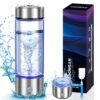 2025 New Hydrogen Water Generator Bottles, Portable Hydrogenated Water Bottle 2025 New Hydrogen Water Generator Bottles, Portable Hydrogenated Water Bottle with SPE PEM Technology, 420ml Hydrogen Water Bottle Generator, Rechargeable Ionizer Machine for Home, Office, and Travel
