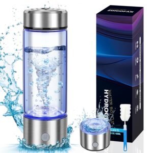 2025 New Hydrogen Water Generator Bottles, Portable Hydrogenated Water Bottle 2025 New Hydrogen Water Generator Bottles, Portable Hydrogenated Water Bottle with SPE PEM Technology, 420ml Hydrogen Water Bottle Generator, Rechargeable Ionizer Machine for Home, Office, and Travel