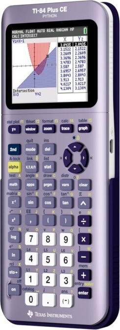 TI-84 Plus CE Python Enhanced Graphing plus Software, Iris/Purple