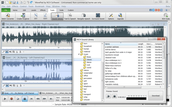 WavePad Free Audio Editor – Create Music and Sound Tracks with Audio Editing Tools and Effects [Download]