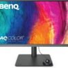 BenQ PD2706U 27-inch 4K Monitor, 90W USB-C, UHD, P3, sRGB, Rec.709, DisplayHDR 400, IPS, AQCOLOR Technology, Factory-Calibrated, Color Mode, DualView, Darkroom Mode, Animation Mode, CAD/CAM Mode, KVM
