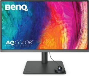 BenQ PD2706U 27-inch 4K Monitor, 90W USB-C, UHD, P3, sRGB, BenQ PD2706U 27-inch 4K Monitor, 90W USB-C, UHD, P3, sRGB, Rec.709, DisplayHDR 400, IPS, AQCOLOR Technology, Factory-Calibrated, Color Mode, DualView, Darkroom Mode, Animation Mode, CAD/CAM Mode, KVM