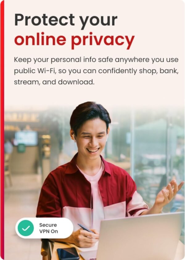 McAfee Total Protection 2025 5-Device | AntiVirus Software 2025 for PC, Secure VPN, Password Manager, Identity Monitoring | 1 Year Subscription Auto-Renewal