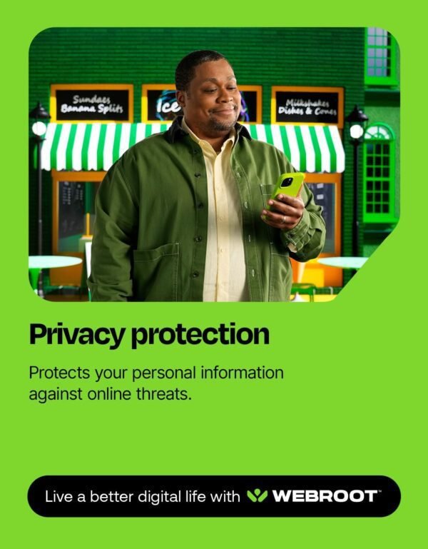 71r9kCwhfuL._AC_SL1500_.jpg Webroot Internet Security Complete | Antivirus Software 2025 | 5 Device | 1 Year Download for PC/Mac/Chromebook/Android/IOS + Password Manager, Performance Optimizer