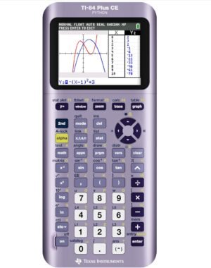 TI-84 Plus CE Python Enhanced Graphing plus Software, Iris/Purple