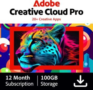 Adobe Creative Cloud Pro | 20+ creative apps plus 100GB Adobe Creative Cloud Pro | 20+ creative apps plus 100GB Storage | 12-Month Subscription with Auto-Renewal|PC/Mac