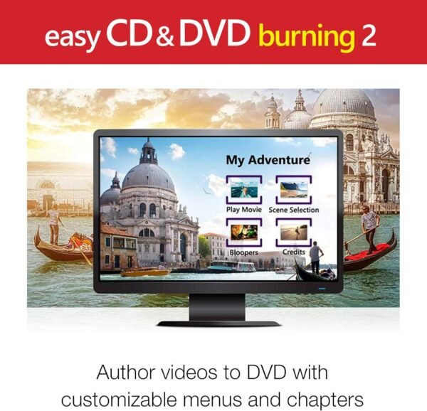 Corel Easy CD & DVD Burning 2 | Disc Burner & Video Capture [PC Disc]