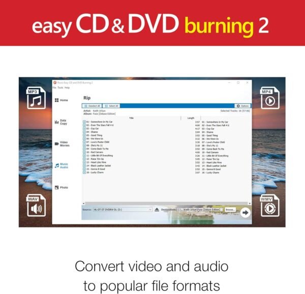 Corel Easy CD & DVD Burning 2 | Disc Burner & Video Capture [PC Disc]