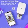 Canon Ivy 2 Mini Photo Printer, Print from Compatible iOS & Android Devices, Sticky-Back Prints, Pure White