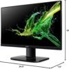 Acer KB272 EBI 27" IPS Full HD (1920 x 1080) Zero-Frame Gaming Office Monitor | AMD FreeSync Technology | Up to 100Hz Refresh | 1ms (VRB) | Low Blue Light | Tilt | HDMI & VGA Ports,Black