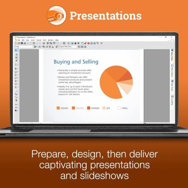 Corel WordPerfect Office Home & Student 2021 | Office Suite of Word Processor, Spreadsheets & Presentation Software [PC Disc]