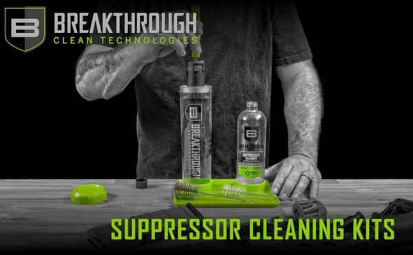 Breakthrough Clean Technologies Suppressor Cleaning Kit, 16oz. Removes Carbon and Lead depsosits