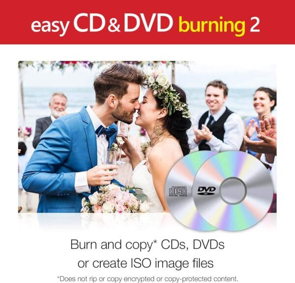 Corel Easy CD & DVD Burning 2 | Disc Burner & Video Capture [PC Disc]