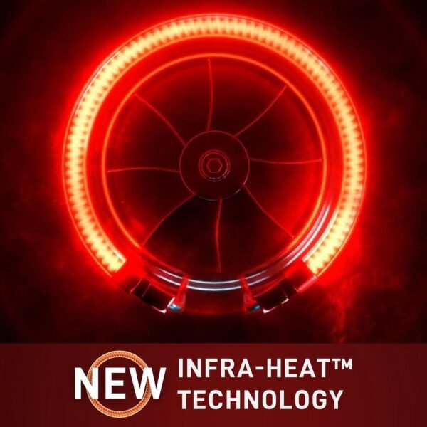 T-fal Infrared Air Fryer, 2x Faster Than Traditional Heating*, Large Air Fryer Toaster Oven Combo, 6 Qt Digital Touch Screen, 7-in-1 Cooking Functions, No-Shake Technology, 1550W, Black,