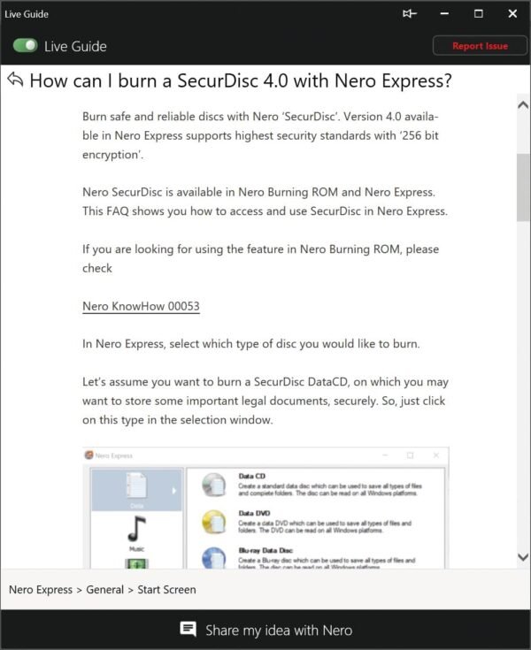 Nero Burn Express 4 | Burn CD DVD Bluray | Copy | Rip | Convert | Backup | Protect | 1 PC | Windows 10 / 8 / 7