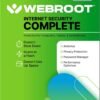 Webroot Internet Security Complete | Antivirus Software 2025 | 5 Webroot Internet Security Complete | Antivirus Software 2025 | 5 Device | 1 Year Keycard for PC/Mac/Chromebook/Android/IOS + Password Manager, Performance Optimizer and Cloud Backup | Packaged Version