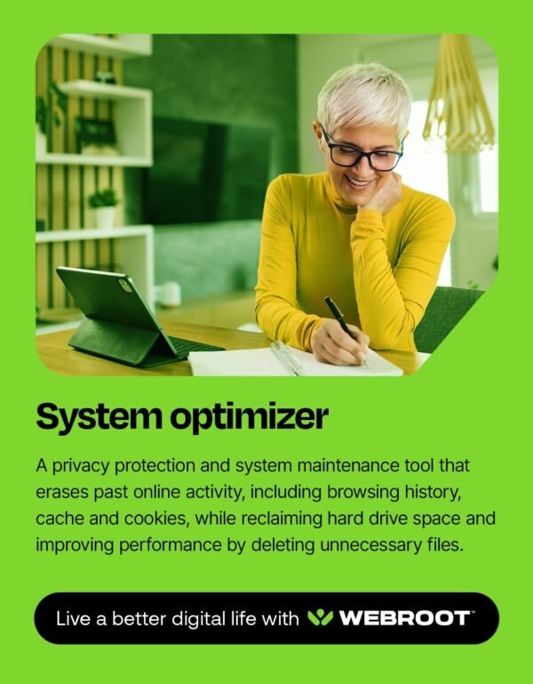 71br5TcKhVL._AC_SL1500_.jpg Webroot Internet Security Complete | Antivirus Software 2025 | 5 Device | 1 Year Keycard for PC/Mac/Chromebook/Android/IOS + Password Manager, Performance Optimizer and Cloud Backup | Packaged Version