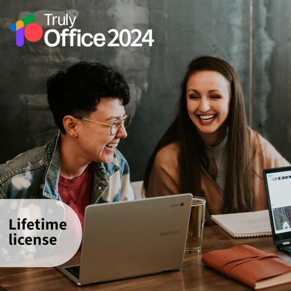TrulyOffice 2024 Student Lifetime License for Windows | 3 in 1 All Access TrulyOffice Suite | Words, Sheets, Slides | 2 Users | Physical Activation Card