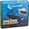 ClearClick VHS To DVD Wizard with USB Video Grabber & Free USA Tech Support