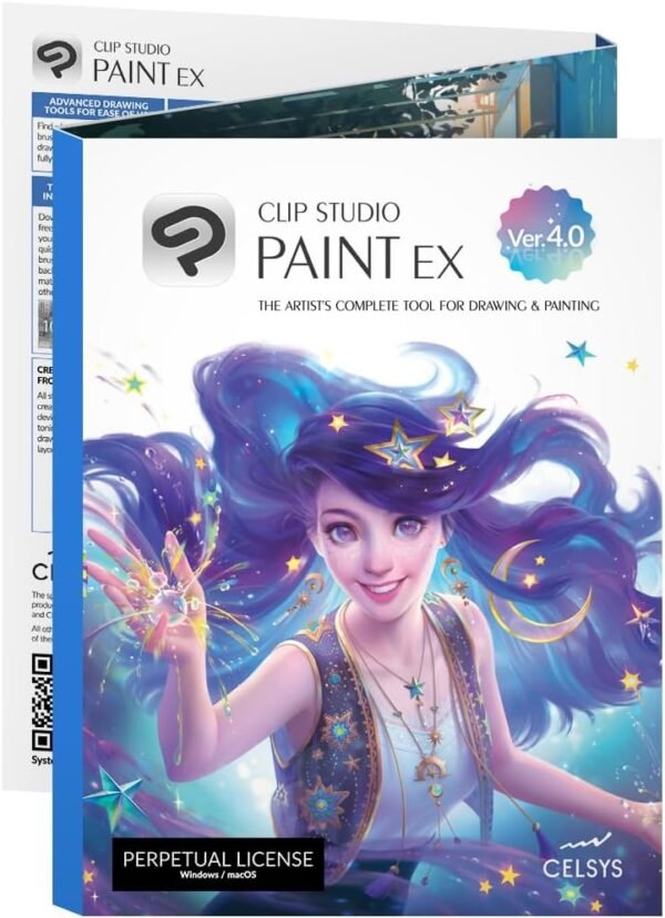 CLIP STUDIO PAINT EX - Version 4 | Perpetual License | for Windows and macOS