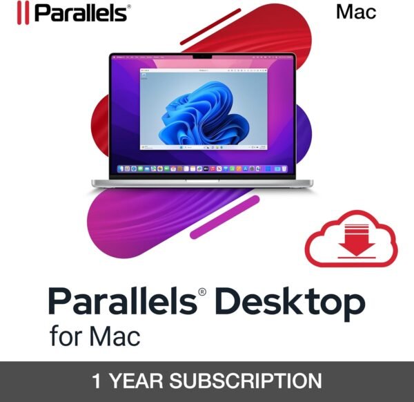 Parallels Desktop 26 for Mac | Run Windows on Mac Virtual Machine Software | Authorized by Microsoft |1 Year Subscription [Mac Download]