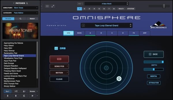 Spectrasonics Omnisphere 3 — Flagship Synthesizer of Spectrasonics with Thousands of Fresh New Sounds, Faster Access, and Same Size as Omnisphere 2.