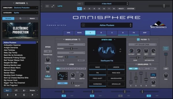 Spectrasonics Omnisphere 3 — Flagship Synthesizer of Spectrasonics with Thousands of Fresh New Sounds, Faster Access, and Same Size as Omnisphere 2.