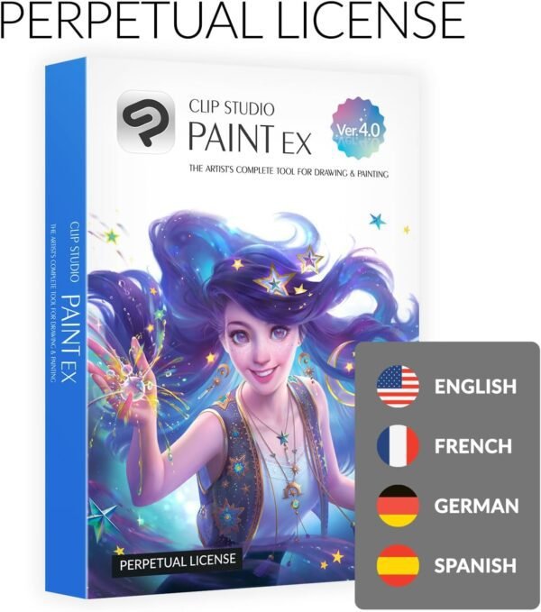CLIP STUDIO PAINT EX - Version 4 | Perpetual License | for Windows and macOS