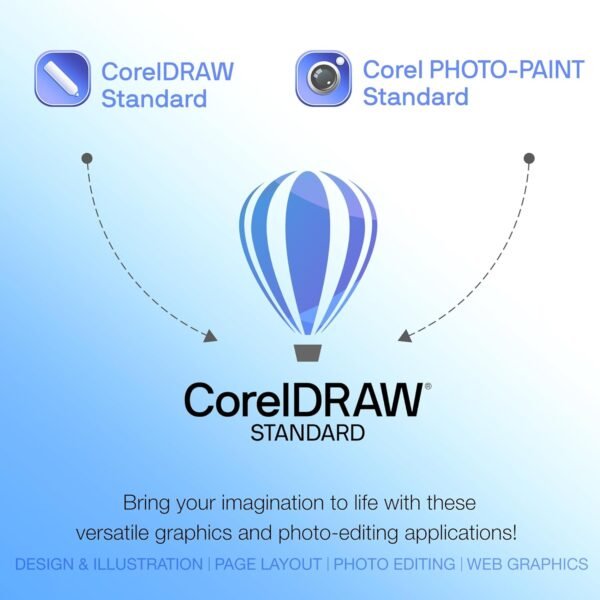 CorelDRAW Standard 2024 | Graphic Design Software for Hobby or Home Business | Illustration, Layout, and Photo Editing [PC Download]
