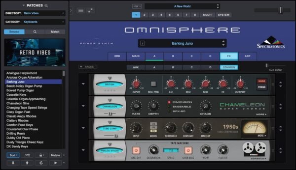 Spectrasonics Omnisphere 3 — Flagship Synthesizer of Spectrasonics with Thousands of Fresh New Sounds, Faster Access, and Same Size as Omnisphere 2.