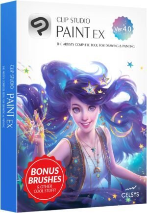 CLIP STUDIO PAINT EX - Version 4 | Perpetual License | for Windows and macOS