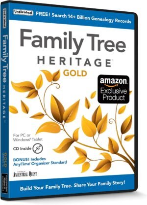 Family Tree Heritage Gold 16 - Genealogy Software - Includes Family Tree Heritage Gold 16 - Genealogy Software - Includes Free Searches to FamilySearch, the World's Largest Genealogy Database - CD/PC