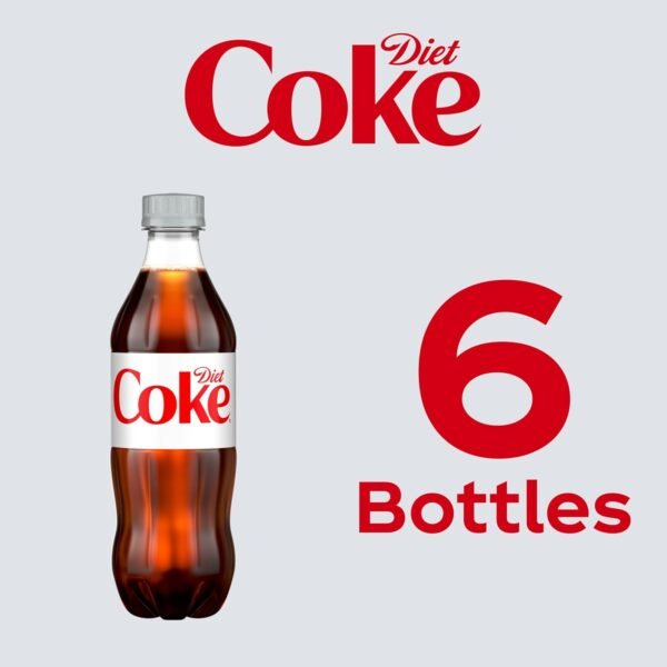 Diet Coke Diet Soda, 16.9 fl oz Bottles, 6 Pack - Cola Soft Drinks