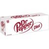 Diet Dr Pepper Soda, 12 fl oz cans, 12 pack