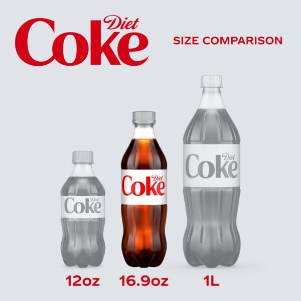 Diet Coke Diet Soda, 16.9 fl oz Bottles, 6 Pack - Cola Soft Drinks
