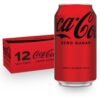 Coca-Cola Zero Sugar Soda, 12 fl oz Cans, 12 Pack Coca-Cola Zero Sugar Soda, 12 fl oz Cans, 12 Pack - Classic Cola Soft Drink Fridge Pack
